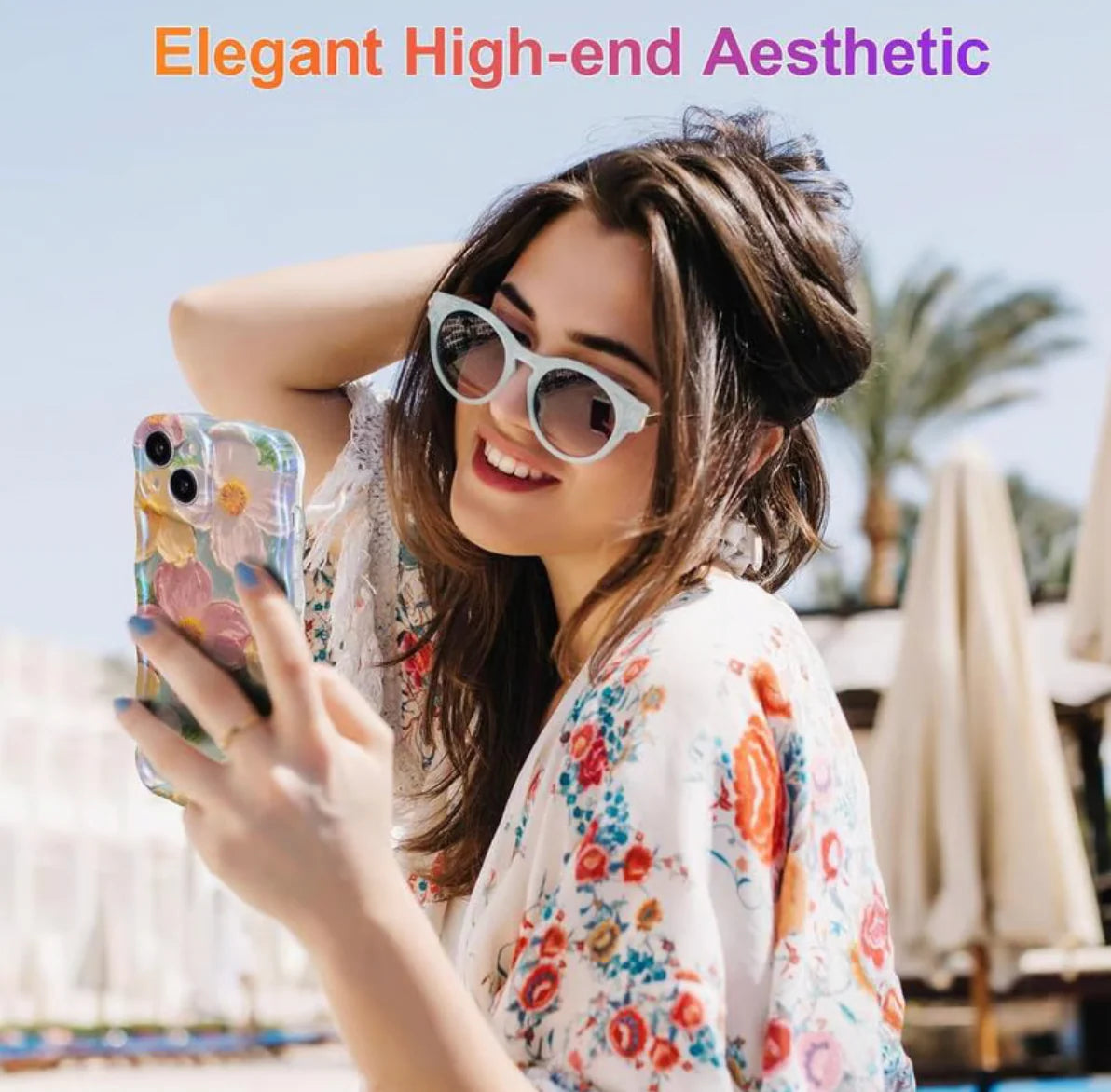 🌸 Soft blooms in a retro-inspired design - Phone case🌸