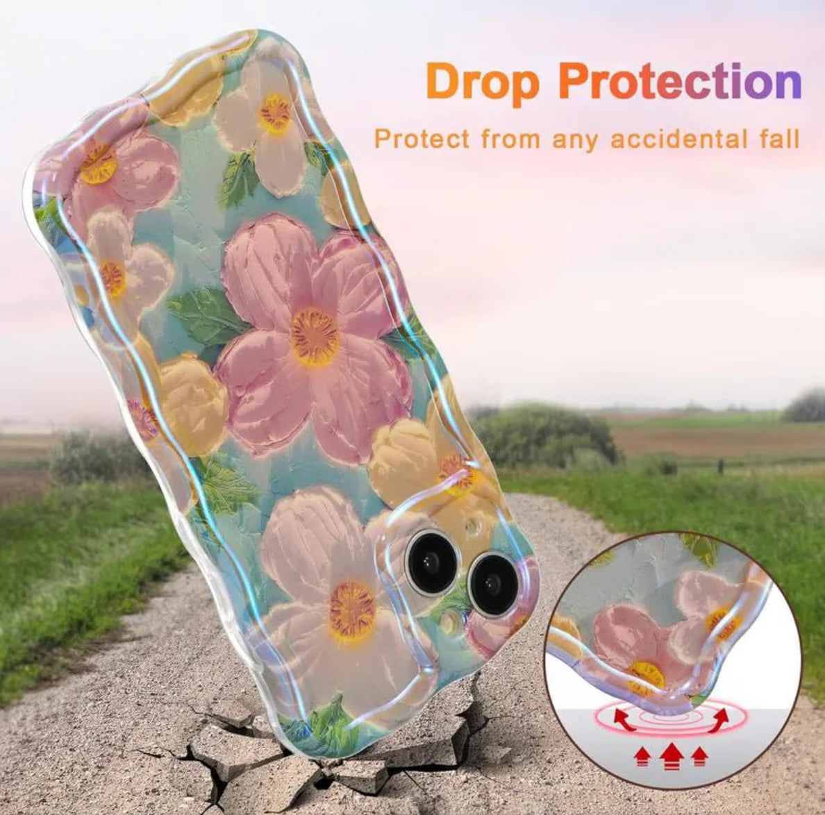 🌸 Soft blooms in a retro-inspired design - Phone case🌸