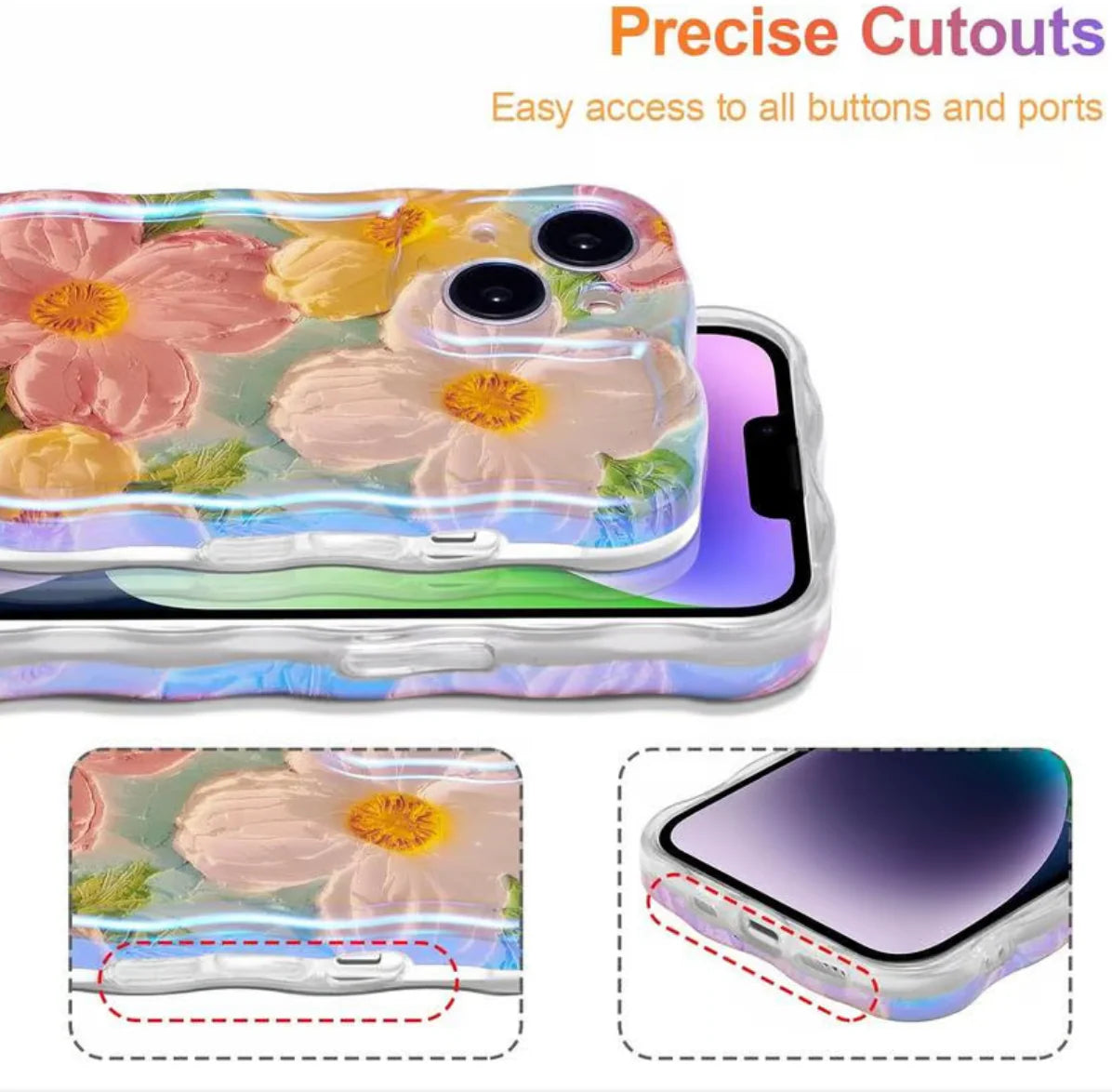 🌸 Soft blooms in a retro-inspired design - Phone case🌸